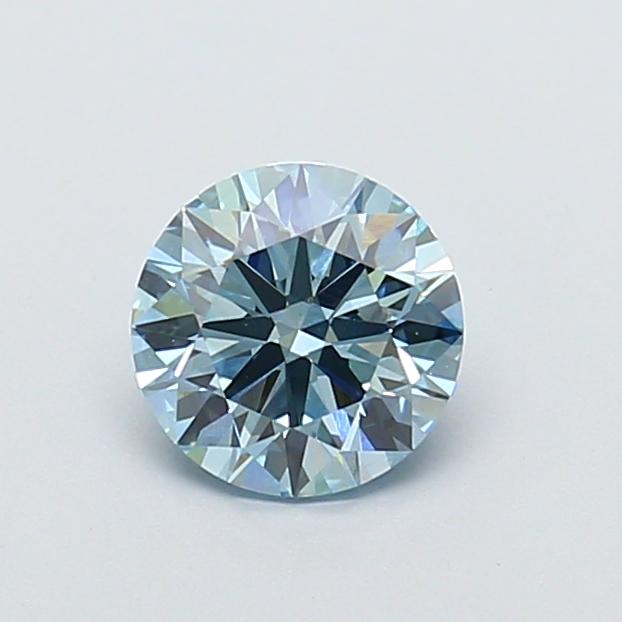 1.01 Ct. Fancy Intense Blue Round Lab Grown Diamond