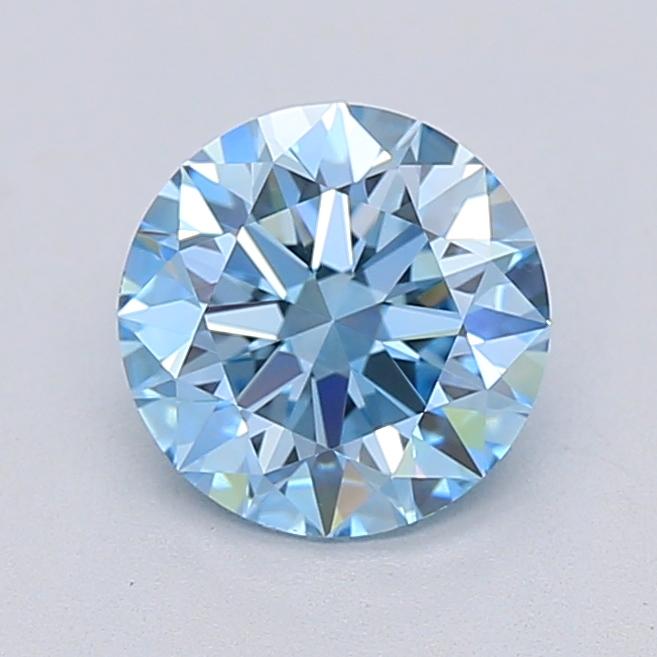 1.08 Ct. Fancy Vivid  Blue Round Lab Grown Diamond