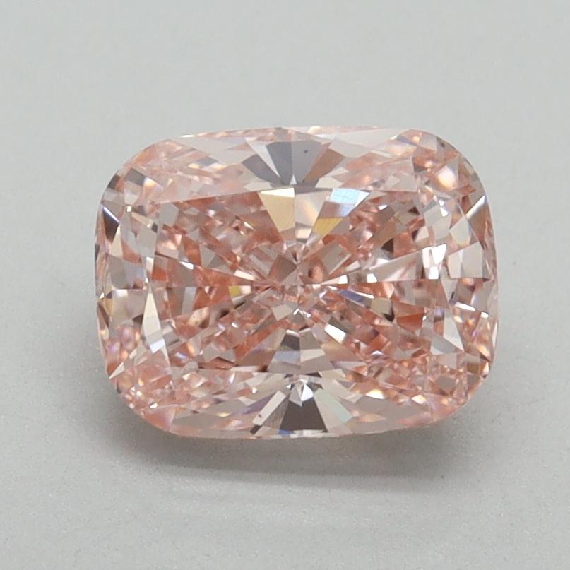1.50 Ct. Fancy Intense Pink Cushion Lab Grown Diamond