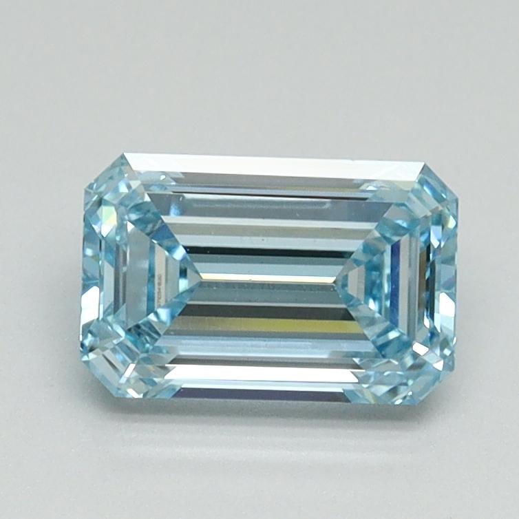 1.09 Ct. Fancy Intense Blue Emerald Lab Grown Diamond