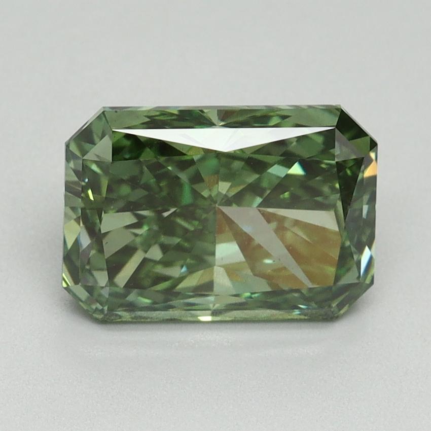 2.57 Ct. Fancy Vivid Green Radiant Lab Grown Diamond