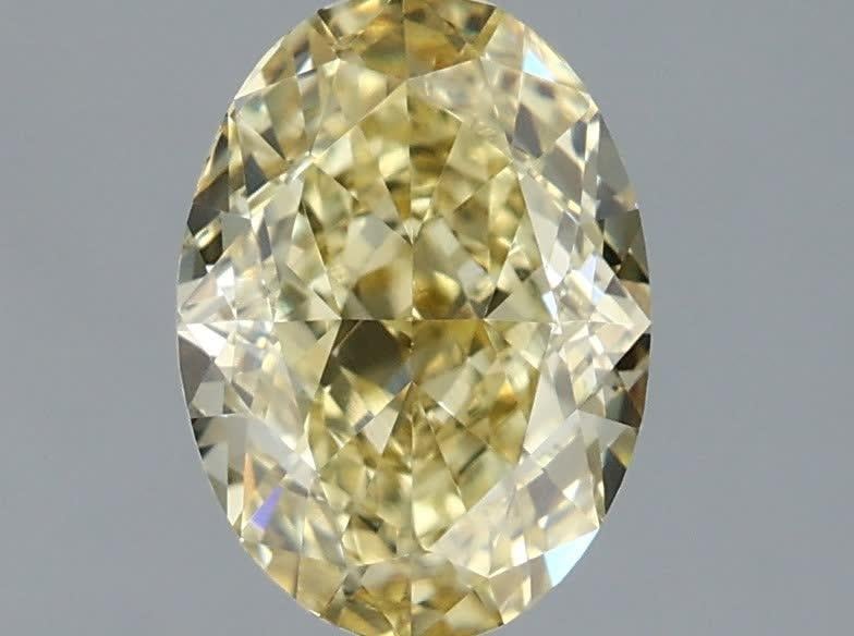 1.51 Ct. Fancy Intense Yellow Oval Lab Grown Diamond