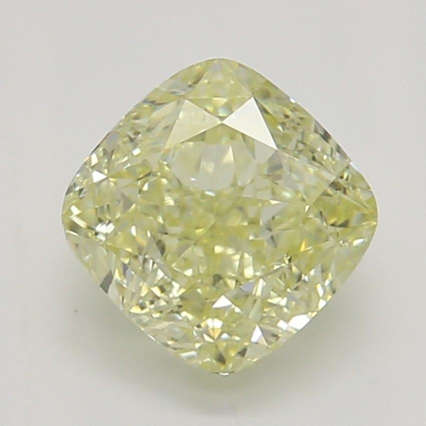0.71 Ct. Fancy Yellow Cushion Diamond