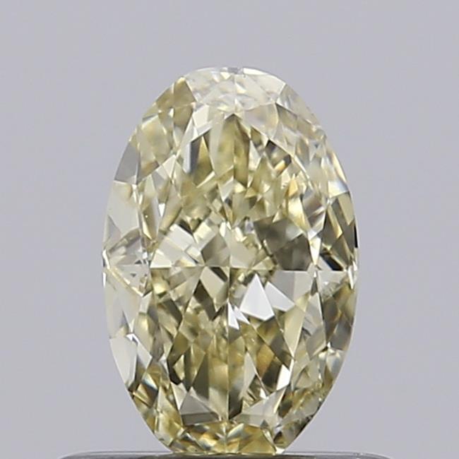 0.55 Ct. Light Yellow Oval Lab Grown Diamond