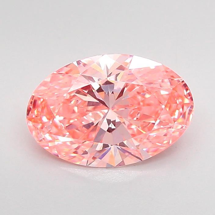 1.92 Ct. Fancy Vivid Pink Oval Lab Grown Diamond