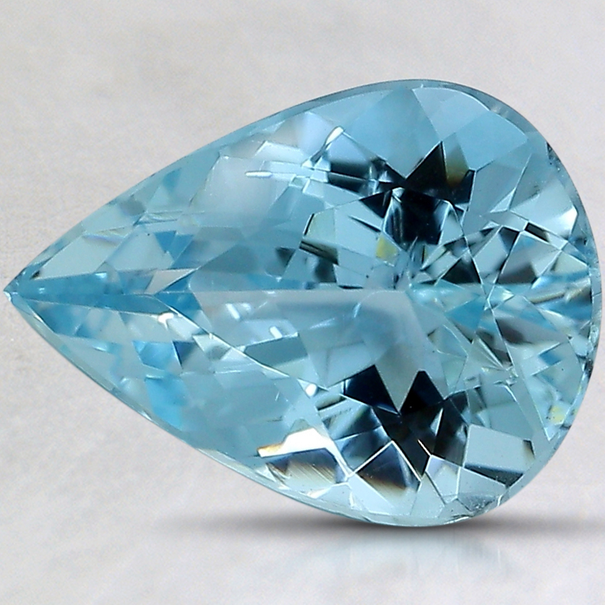 12.1x9mm Premium Pear Aquamarine