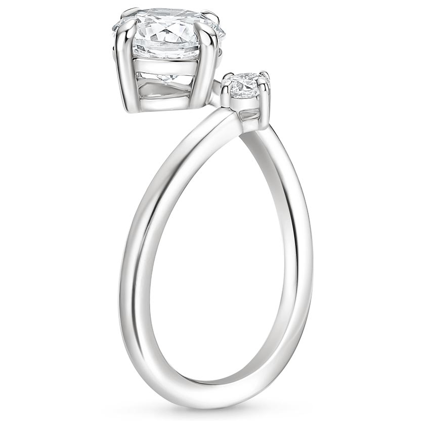 18K White Gold Alma Toi et Moi Diamond Ring