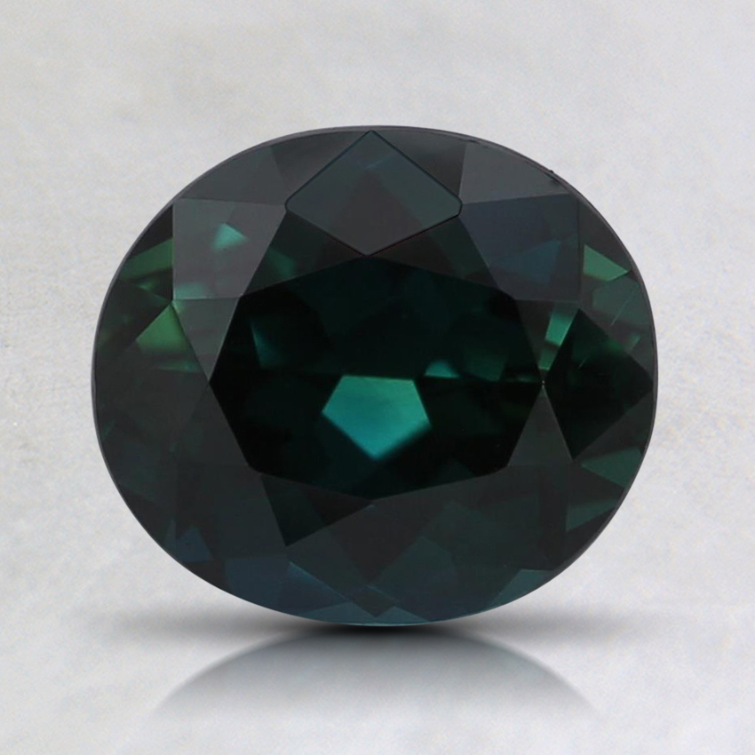 7.5x6.7mm Premium Teal Oval Sapphire