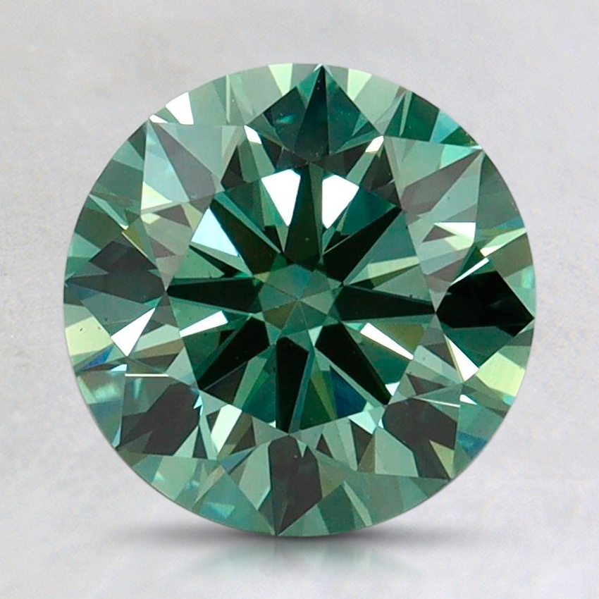 2.11 Ct. Fancy Vivid Pacific Green Round Lab Grown Diamond