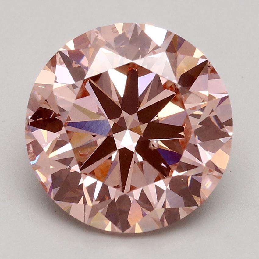 3.00 Ct. Fancy Intense Pink Round Lab Grown Diamond