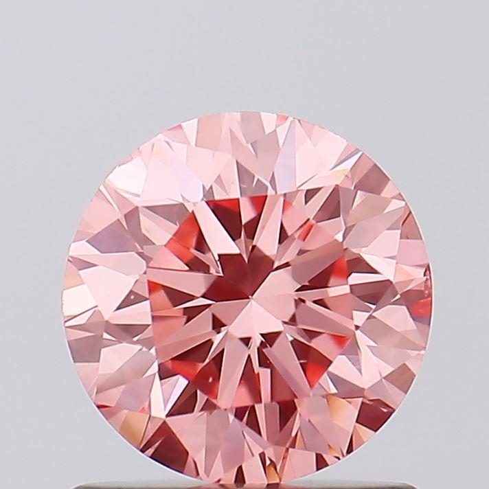 0.94 Ct. Fancy Vivid Pink Round Lab Grown Diamond