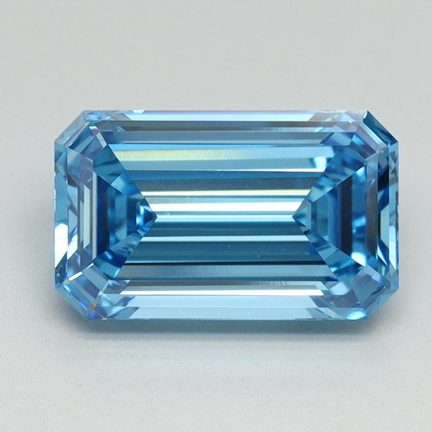 2.18 Ct. Fancy Vivid Blue Emerald Lab Grown Diamond
