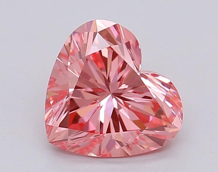 1.04 Ct. Fancy Vivid Pink Heart Lab Grown Diamond