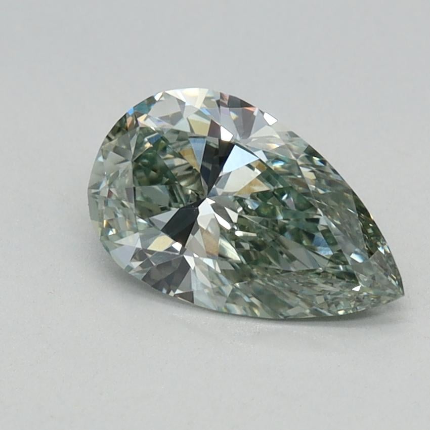 0.69 Ct. Fancy Intense Green Pear Lab Grown Diamond