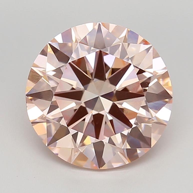 4.95 Ct. Fancy Intense  Pink Round Lab Grown Diamond