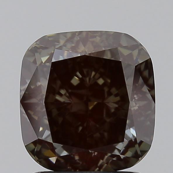 2.00 Ct. Fancy Deep Green Cushion Lab Grown Diamond