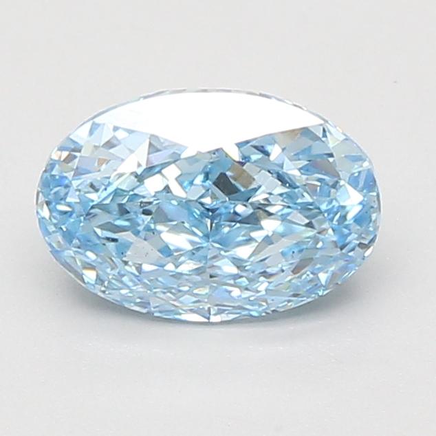 1.56 Ct. Fancy Vivid Blue Oval Lab Grown Diamond