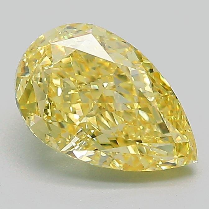 1.61 Ct. Fancy Intense Yellow Pear Lab Grown Diamond