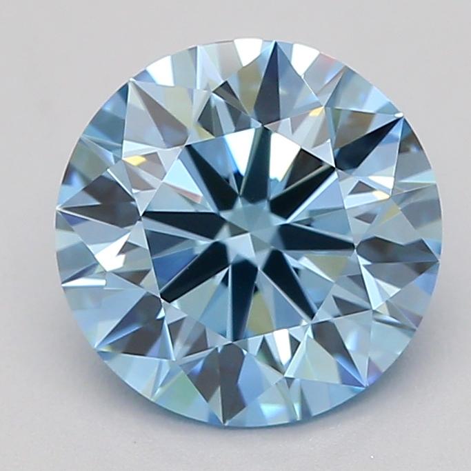 1.03 Ct. Fancy Vivid  Blue Round Lab Grown Diamond