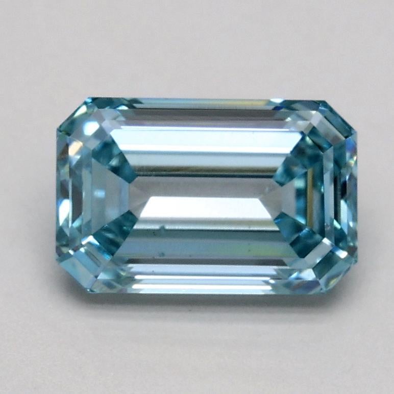 1.00 Ct. Fancy Intense Blue Emerald Lab Grown Diamond