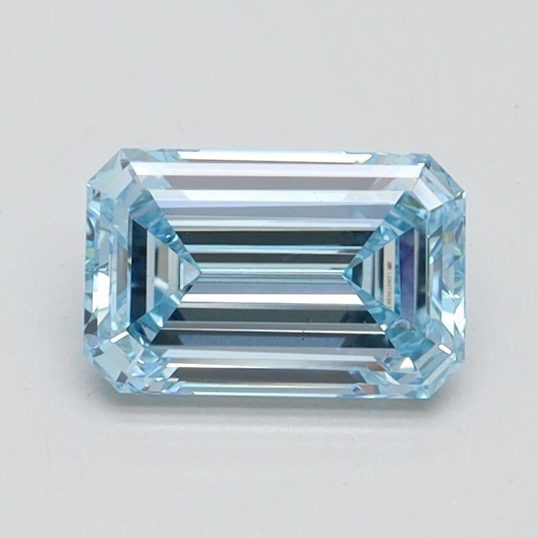 1.09 Ct. Fancy Intense Blue Emerald Lab Grown Diamond