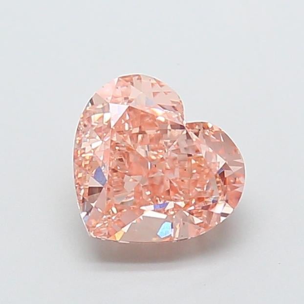 2.03 Ct. Fancy Intense Pink Heart Lab Grown Diamond