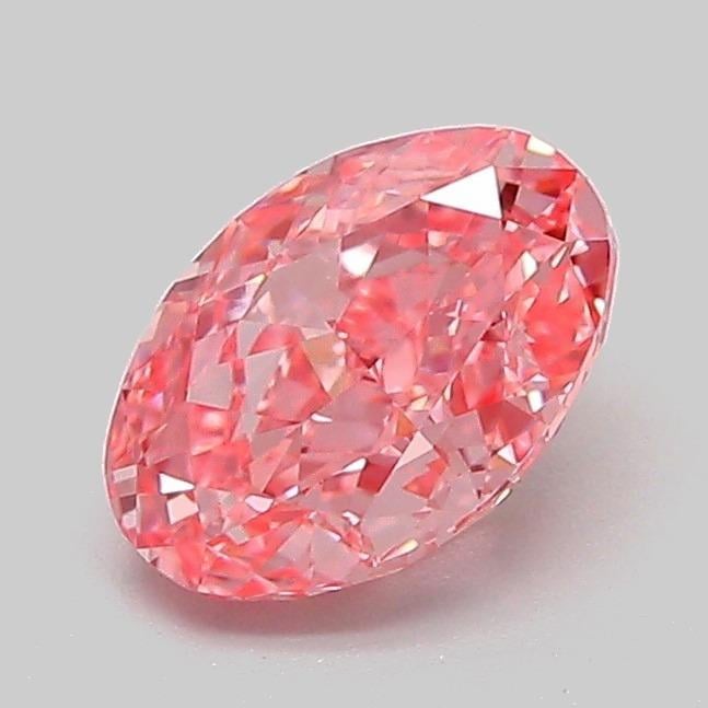 1.07 Ct. Fancy Vivid Pink Oval Lab Grown Diamond