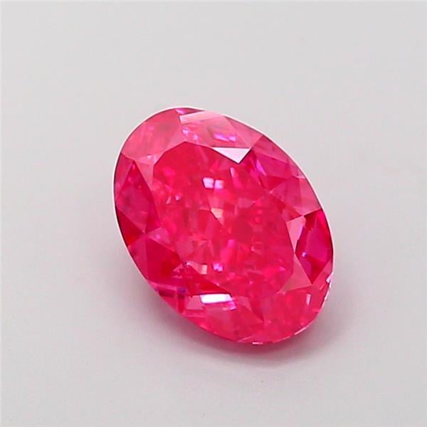 1.25 Ct. Fancy Vivid  Pink Oval Lab Grown Diamond