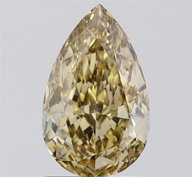 1.98 Ct. Fancy Greyish Yellow Pear Lab Grown Diamond