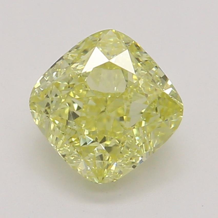 0.60 Ct. Fancy Intense Yellow Cushion Diamond