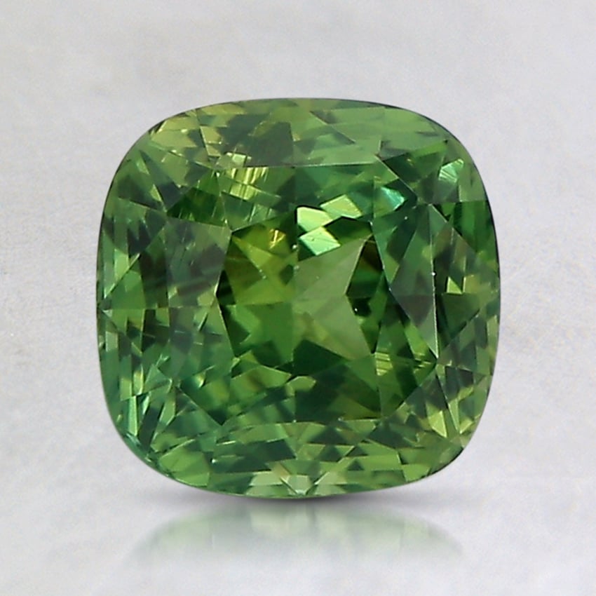 6.9x6.8mm Unheated Teal Cushion Sapphire