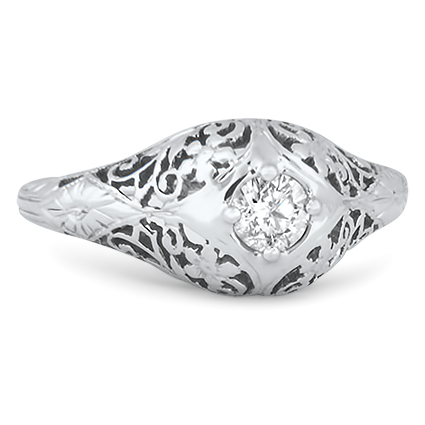 Art Nouveau Diamond Vintage Ring