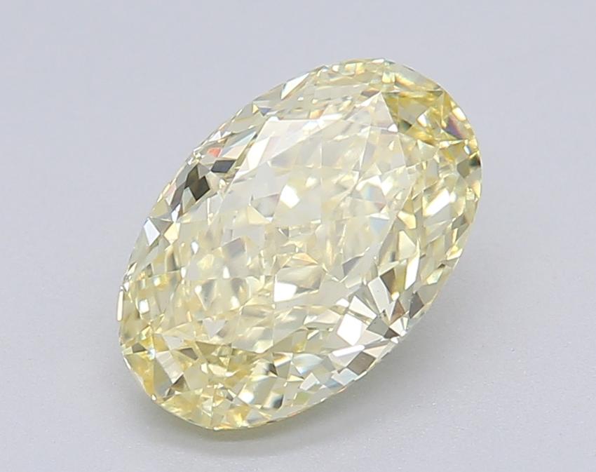 1.56 Ct. Fancy Intense Yellow Oval Lab Grown Diamond