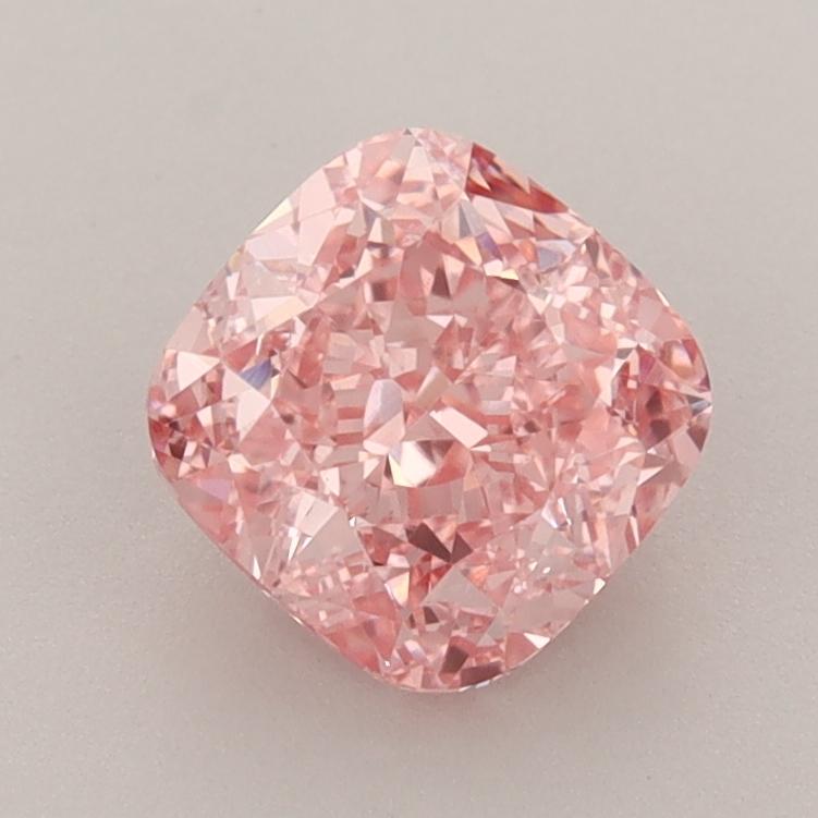 1.52 Ct. Fancy Vivid  Pink Cushion Lab Grown Diamond