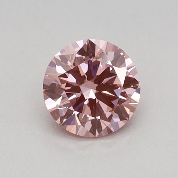 0.34 Ct. Fancy Vivid Pink Round Lab Grown Diamond