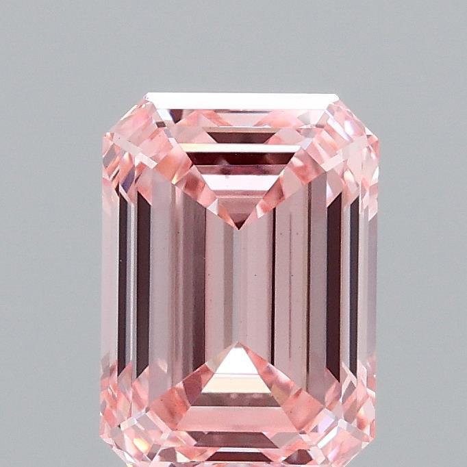 1.55 Ct. Fancy Vivid Pink Emerald Lab Grown Diamond