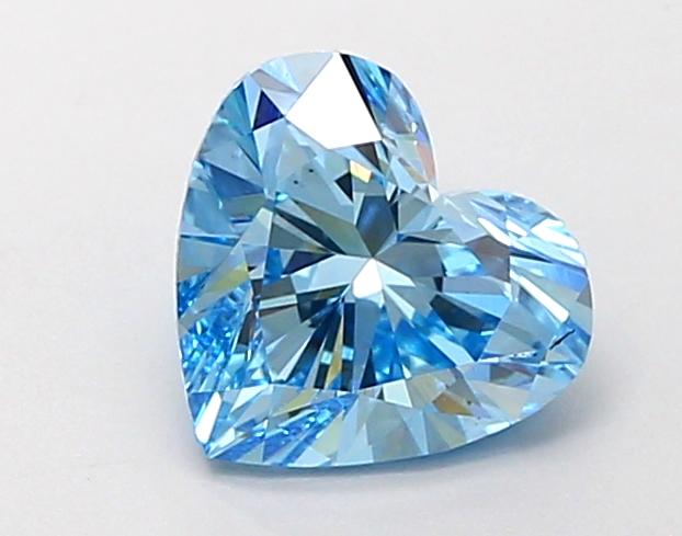 1.50 Ct. Fancy Vivid Blue Heart Lab Grown Diamond
