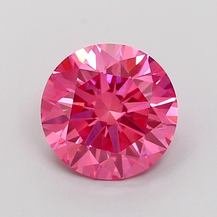 2.01 Ct. Fancy Vivid Pink Round Lab Grown Diamond