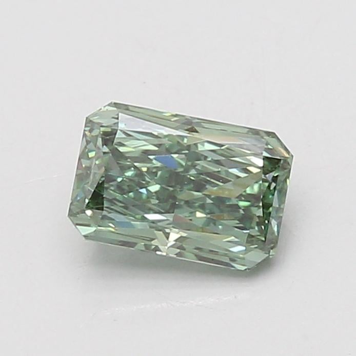 1.10 Ct. Fancy Vivid Green Radiant Lab Grown Diamond