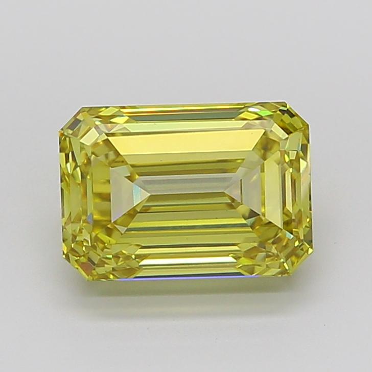 4.50 Ct. Fancy Intense Yellow Emerald Lab Grown Diamond