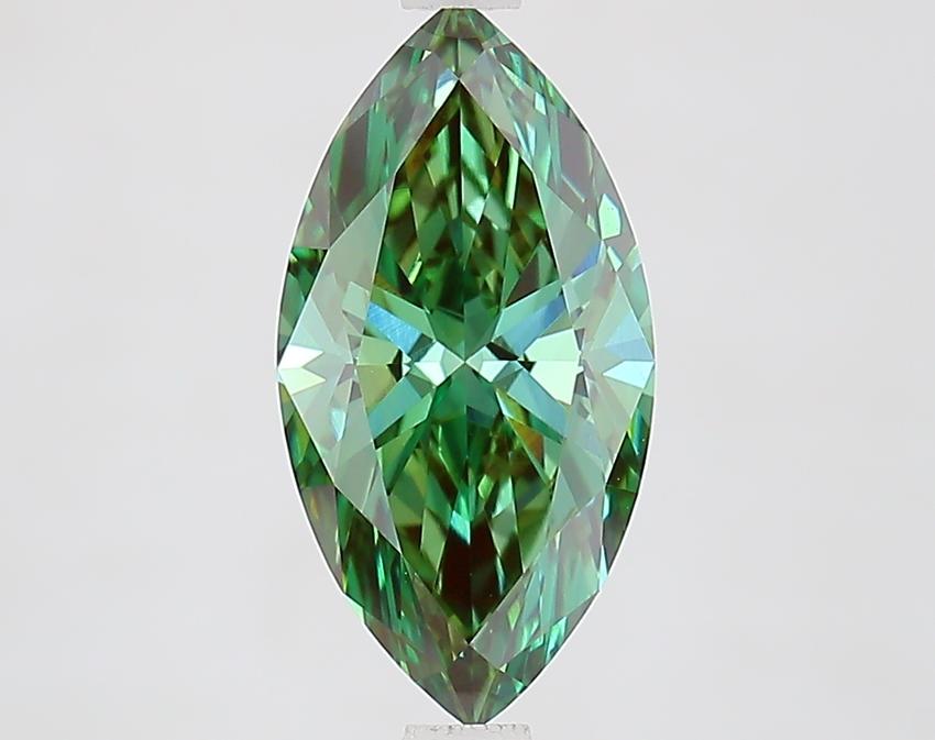 2.03 Ct. Fancy Vivid Green Marquise Lab Grown Diamond