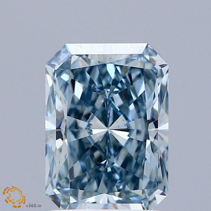 2.11 Ct. Fancy Intense Blue Radiant Lab Grown Diamond