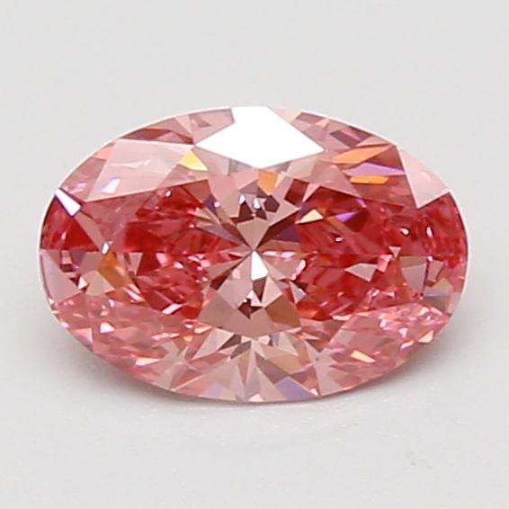 1.05 Ct. Fancy Vivid Pink Oval Lab Grown Diamond