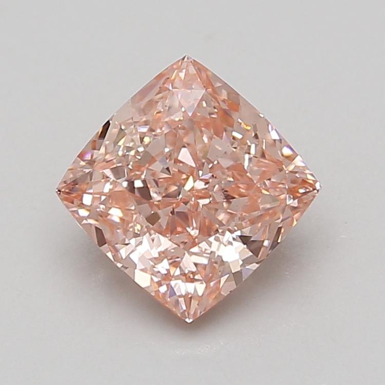 2.57 Ct. Fancy Vivid Pink Cushion Lab Grown Diamond