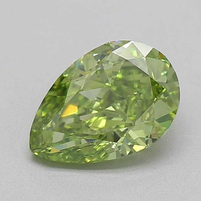 1.01 Ct. Fancy Vivid Green Pear Lab Grown Diamond