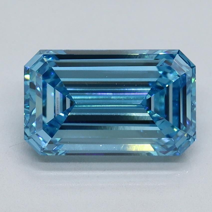 2.09 Ct. Fancy Vivid Blue Emerald Lab Grown Diamond
