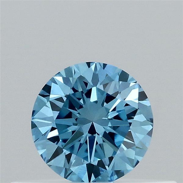 0.30 Ct. Fancy Vivid  Blue Round Lab Grown Diamond