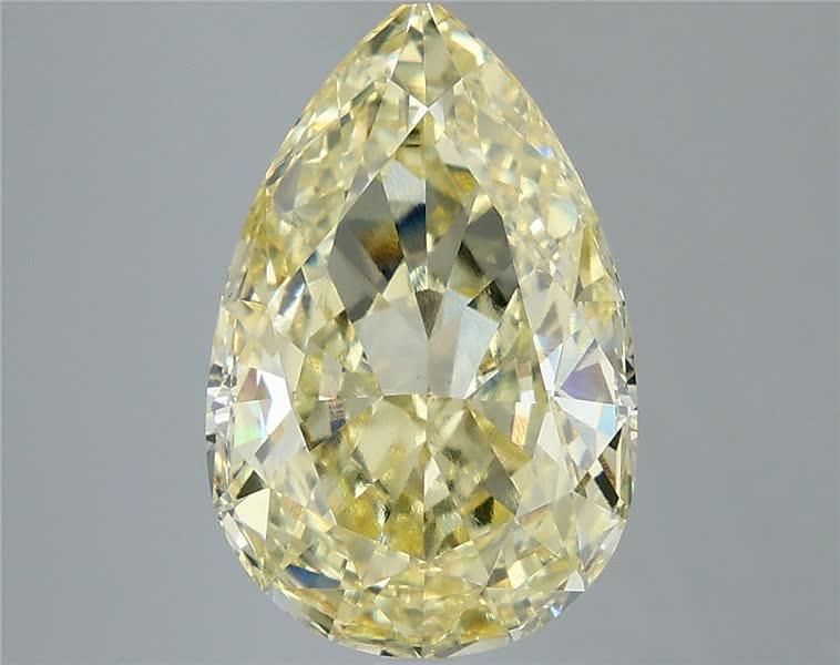5.09 Ct. Fancy  Yellow Pear Lab Grown Diamond