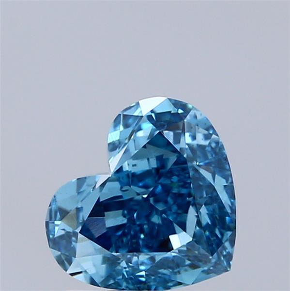2.02 Ct. Fancy Vivid Blue Heart Lab Grown Diamond