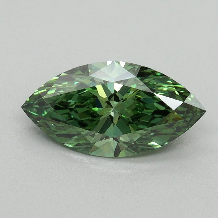1.51 Ct. Fancy Vivid Pacific Green Marquise Lab Grown Diamond